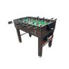 KICK Quad 48" 4-in-1 Multi Game Table (Brown)  Foosball, Billiards/Pool, Air Hockey & Table Tennis  Includes 4 Foosballs, Black ABS Handles, Stainless Steel Rods view 3