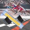 ELGADO Starting Block Athletics Track, Field Competition Runway Starting Device with Adjustable Foot Pedal, Rubber Pedal, Size: 70/15/5CM * 27.56/5.91/1.97in for School Competition