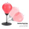HERCHR Punching Speed Ball, 15cm Desktop PU Punching Speed Ball Stress Buster Punching Bag Stress Relief Adult Sport Boxing Training for Adult Training (red) view 4