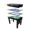 KICK Quad 48" 4-in-1 Multi Game Table  Foosball, Billiards/Pool, Air Hockey & Table Tennis  Includes 4 Foosballs, No-Slip Wooden and Black ABS Handles, Stainless Steel Rods view 2