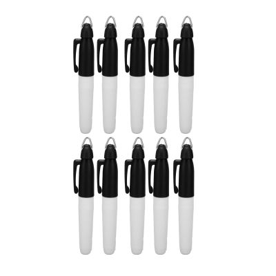 10pcs Marker Pens, Golfing Marker Pen, Professional Golfs line Markers, Oil Based Waterproof Portable Ball Line Marker Tool for Drawing Coloring(Black)