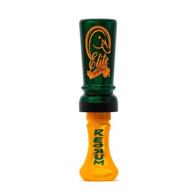 Elite Duck Calls Murder Acrylic Duck Call Designed by 3X World Champion Brad Allen Single or Double Reed Mallard, Teal, Wood Duck, Gadwall, Pintail (Murder - Single Reed, Drake)