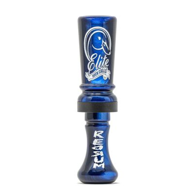 Elite Duck Calls Murder Acrylic Duck Call Designed by 3X World Champion Brad Allen Single or Double Reed Mallard, Teal, Wood Duck, Gadwall, Pintail (Murder - Single Reed, Blue Pearl)