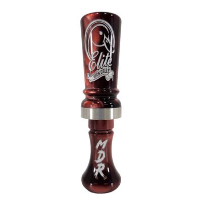 Elite Duck Calls Murder Acrylic Duck Call Designed by 3X World Champion Brad Allen Single or Double Reed Mallard, Teal, Wood Duck, Gadwall, Pintail (MDR - Double Reed, Black Cherry Pearl)