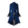 Back Stitching Vintage Bandage Overcoat Lace Waist Women Long-Sleeved Jacket Halloween Cosplay Vintage Women's Coat view 1