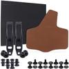 DIY Hybrid Holster Making Kit - KYDEX - (Black) - Cowhide Leather Backer - (Brown - 8-9oz) - (Small) - (Right Hand Carry) - (Fits Belts Up to 1.50 inches) - Inside-The-Waistband/IWB Holster Design view 1
