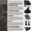 DIY Hybrid Holster Making Kit - KYDEX - (Black) - Cowhide Leather Backer - (Brown - 8-9oz) - (Small) - (Right Hand Carry) - (Fits Belts Up to 1.50 inches) - Inside-The-Waistband/IWB Holster Design view 4