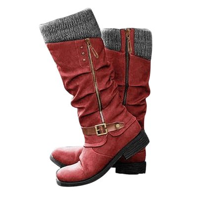 Boots For Women Knee High White Women's Cowgirl Embroidered Mid-Calf Western Boots, Pointed Toe Medium Block Chunky Heel Stitching Pull On Cowboy Boots for Ladies