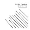 NORAZE 10PCS Multisizes Stainless Steel Bicycle Spokes with Nipples MTB Bicycles Spokes Wires Bike Repair Replacement Tool (Color : Silver, Size : 240MM) view 2