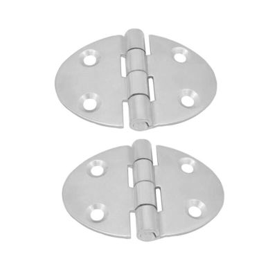Marine Hardware 2Pcs Stainless Steel Boat Door Table Hinge Round Hardware Fittings