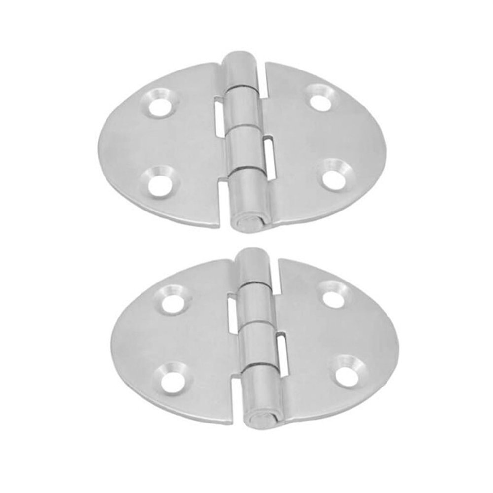 Marine Hardware 2Pcs Stainless Steel Boat Door Table Hinge Round Hardware Fittings