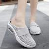 BDROX Air Cushion Platform Mesh Sneaker Sandals,Sport Sandals, Womens Slip on Walking Shoes Anti Slip Air Cushion, (Grey,10.5) view 2