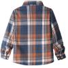 Aimehonpe Boys Girls Flannel Plaid Shirts Long Sleeve Spring Buffalo Western Button Down Shirt Vintage Lightweight, BloodOrange, Medium view 2