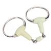Horse Snaffle Bit, Rubber Wrapped Training Mouth Bit for Equestrian Riding with Flavor Design view 1