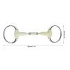 Horse Snaffle Bit, Rubber Wrapped Training Mouth Bit for Equestrian Riding with Flavor Design view 3