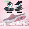 BDROX Air Cushion Platform Mesh Sneaker Sandals,Sport Sandals, Womens Slip on Walking Shoes Anti Slip Air Cushion, (Khaki,5.5) view 4