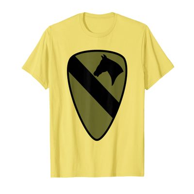 1st Cavalry Division Patch - 1st CAV OD Green Camo T-Shirt