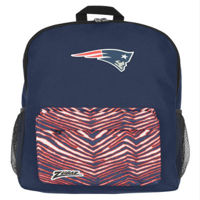 FOCO X ZUBAZ NFL Collab Zebra Printed Backpack, New England Patriots