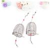Sosoport 6pcs Fishing Bait Trap Spring Lid Stainless Steel Cage for Smelt Eels Crabs Lobster Shrimp Crawfish view 2