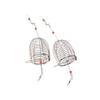 Sosoport 6pcs Fishing Bait Trap Spring Lid Stainless Steel Cage for Smelt Eels Crabs Lobster Shrimp Crawfish view 3