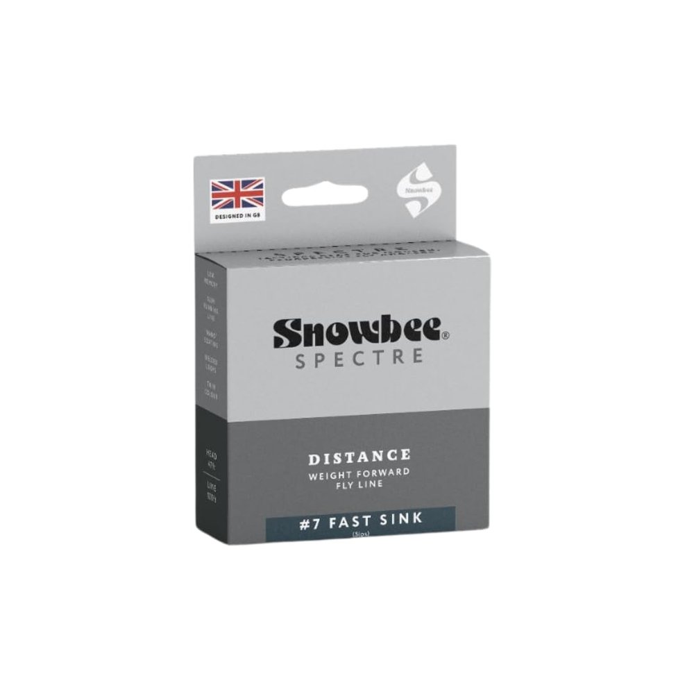 Snowbee Fishing Line 5 IPS/Floating, Charcoal/Chartreuse,WF#6