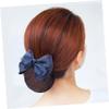 Beaupretty Stylish Bowknot Design Hairpin Women Hair Snood Elastic Hair Clips Bun Nets Snood view 4