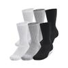 Under Armour Unisex-Adult Training Cotton Crew Socks 6 Pack, (035) Steel/White/Black, Medium view 1