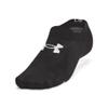 Under Armour Unisex-Adult Essential Ultra Low Tab Socks 6 Pack, (002) Black/Black/Halo Gray, Medium view 4