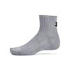 Under Armour Unisex-Adult Training Cotton Quarter Socks 6 Pack, (035) Steel/White/Black, Small view 2