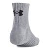 Under Armour Unisex-Adult Training Cotton Quarter Socks 6 Pack, (035) Steel/White/Black, Small view 3