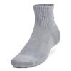 Under Armour Unisex-Adult Training Cotton Quarter Socks 6 Pack, (035) Steel/White/Black, Small view 4