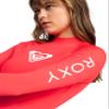 Roxy Women's Long Sleeve Compression Fit Rashguard UPF 50+ Quick Dry Recycled Swim Shirt, Hibiscus, Large view 3