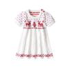 Kids Fall Dress Toddler Kids Baby Girls Christmas Knit Sweater Princess Party Dress Xmas Outfits Formal Long Sleeve Dress (White, 6-12 Months) view 1