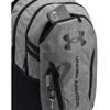 Under Armour Unisex-Adult Hustle 6.0 Backpack, (026) Castlerock Full Heather/Black/Black, One Size Fits Most view 3
