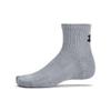 Under Armour Unisex-Adult Training Cotton Quarter Socks 3 Pack, (035) Steel/White/Black, Medium view 2