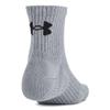 Under Armour Unisex-Adult Training Cotton Quarter Socks 3 Pack, (035) Steel/White/Black, Medium view 3