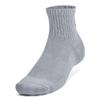 Under Armour Unisex-Adult Training Cotton Quarter Socks 3 Pack, (035) Steel/White/Black, Medium view 4
