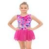 EQSJIU Girls Ballet Leotard With Skirt Red Heart Girls Dance Leotards Gymnastics Outfit 3t 4t 3-4t view 2