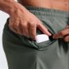 CRZ YOGA Mens 2 in 1 Running Shorts 7" - Lined Workout Quick Dry Lightweight for Sports Athletic with Pockets Grey Sage Small view 4