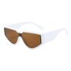 helena Luxury Punk Pilot Sunglasses Men Women Trends Y2k Sports Sun Glasses Unisex Gradient 2000'S Shades Eyewear (white tea) view 1