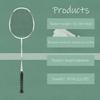 YAKS 3U Professional Carbon Fiber Badminton Racket - Durable & Lightweight view 3