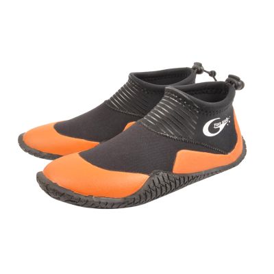 Neoprene Dive Boots, Scuba Diving Surf Wetsuit Booties for Men Women 3MM, Water Fin Shoes Sailing Boots with Anti-Slip Premium Rubber Sole for Water Sports Snorkeling (Orange, Mens 5 / Womens 6)