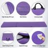 BBBuy 6' x 2' Portable Folding Lightweight Exercise Gym Fitness Yoga Mat Extra Thick Foam Gymnastics Mat Tumbling Mat Workouts w/Carrying Handle for Home Gyms Indoor Outdoor, Purple view 3