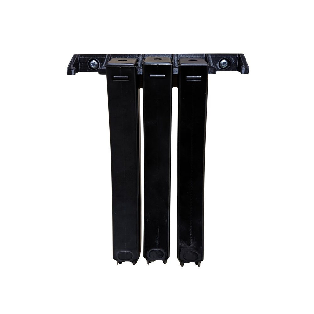 Hammy3DPrints Mount for MP5 9/40/10 Mags - Wall | Magazine Holder Storage Rack (9mm Curved Metal Mag, Black)