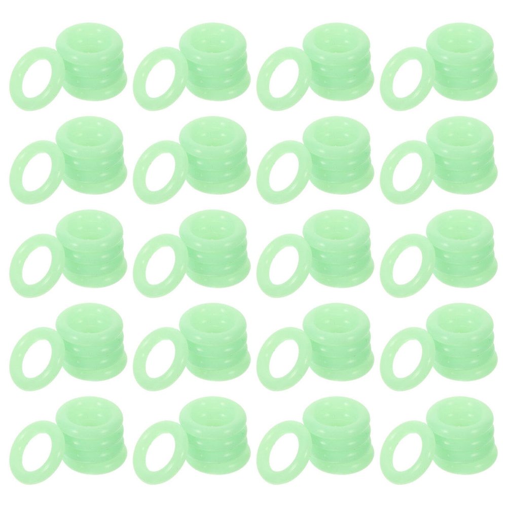 BESPORTBLE Glowing Tent Stake Rings Fluorescent Camping Rings Easy Visibility for Outdoor Activities