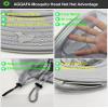 AGGAFA Mosquito Head Net Hat, Providing a Physical Barrier to Help Keep Mosquitoes and Bugs Away from Your Face When Gardening, Farming, Fishing, and Camping (Light Grey Hat) view 3