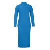 Vifucz Sweater Skirt Set Women Casual Solid Knitting Slimming Hip Wrap Long Sleeve Turtleneck Sweaters Skirt 2 Pieces Outfit Sets Blue M view 2