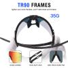 DUCO Sports Sunglasses for Men Cycling Sunglasses Youth Baseball Sun glasses Lightweight TR90 Frame Goggles DC0032 view 4
