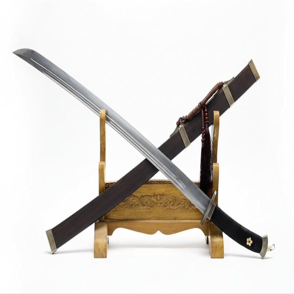 LOONGSWORD Chinese Dao Sword | Premium Hand-Forged Damascus Steel | Collectible Martial Arts Weapon