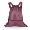 GAENMESH Drawstring Backpack Bag for Sports Lightweight Foldable Gym Bag with Sturdy Draw Cord Shoulder Strap Hiking Travel Camping view 1